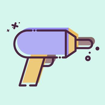 Icon Machine Drill. related to Carpentry symbol. MBE style. simple design editable. simple illustration vector