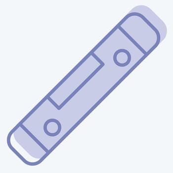 Icon Spirit Level. related to Carpentry symbol. two tone style. simple design editable. simple illustration vector