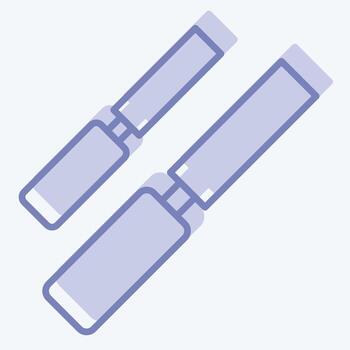 icono madera cincel. relacionado a carpintería símbolo. dos tono estilo. sencillo diseño editable. sencillo ilustración vector