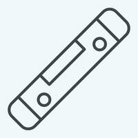 Icon Spirit Level. related to Carpentry symbol. line style. simple design editable. simple illustration vector