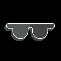 Icon Safety Glasses. related to Carpentry symbol. glossy style. simple design editable. simple illustration 1 vector