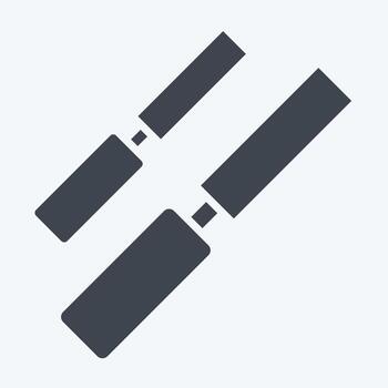 Icon Wood Chisel. related to Carpentry symbol. glyph style. simple design editable. simple illustration vector