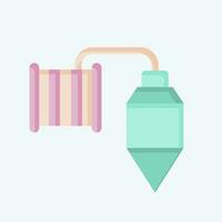 Icon Plumb. related to Carpentry symbol. flat style. simple design editable. simple illustration vector