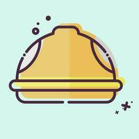 Icon Helmet. related to Carpentry symbol. MBE style. simple design editable. simple illustration vector