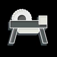 Icon Wheel Saw 2. related to Carpentry symbol. glossy style. simple design editable. simple illustration vector