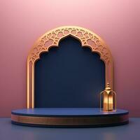 AI generated Premium Vector Islamic 3d prodiam photo