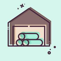 Icon Store House. related to Carpentry symbol. MBE style. simple design editable. simple illustration vector