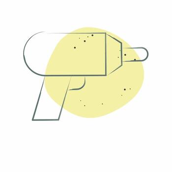 icono máquina perforar. relacionado a carpintería símbolo. color Mancha estilo. sencillo diseño editable. sencillo ilustración vector