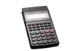 calculadora en blanco foto