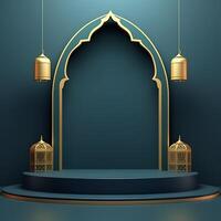 AI generated Premium Vector Islamic 3d prodiam photo