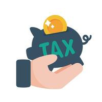 House interest icon. Discount for tax deduction vector