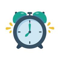 alarma reloj icono para notificación de hora a pagar impuestos vector