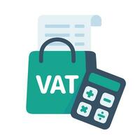 Document file supporting tax calculations at the end of the tax year vector