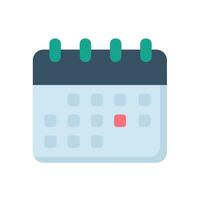 Calendar icon for notifying tax payment dates. vector