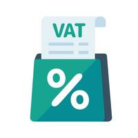 Document file supporting tax calculations at the end of the tax year vector