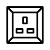 Power Socket Icon Vector Symbol Design Illustration