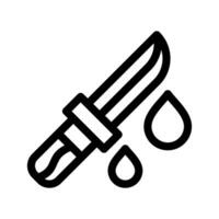 cuchillo icono vector símbolo diseño ilustración