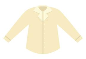 Vector groom shirt icon. Cute just married boy suit piece. Wedding ceremony clothes. Cute gentleman costume part