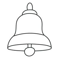 Illustration of hand drawn bell vector