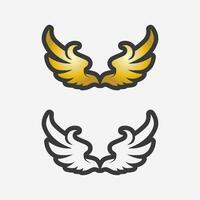 Wings logo vector icon symbol illustration design template