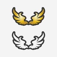 Wings logo vector icon symbol illustration design template