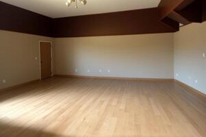 Interior of empty room background. photo