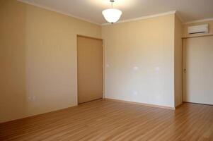 Interior of empty room background. photo