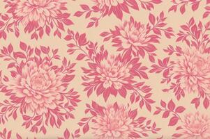 pattern dry floral branches wallpaper with cotton flower. photo