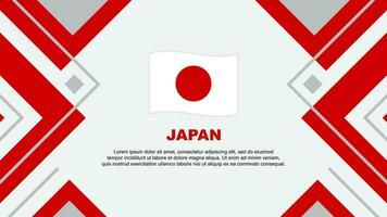 Japan Flag Abstract Background Design Template. Japan Independence Day Banner Wallpaper Vector Illustration. Japan Illustration