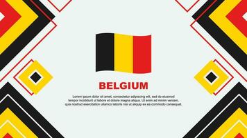 Belgium Flag Abstract Background Design Template. Belgium Independence Day Banner Wallpaper Vector Illustration. Belgium Background