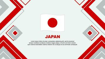 Japan Flag Abstract Background Design Template. Japan Independence Day Banner Wallpaper Vector Illustration. Japan Background