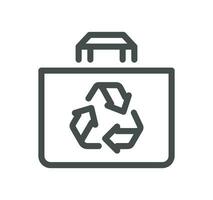 Garbage related icon outline and linear vector. vector