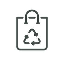 Garbage related icon outline and linear vector. vector