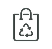 Garbage related icon outline and linear vector. vector