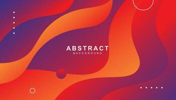 Colorful wavy gradient shape abstract background vector