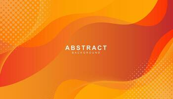Abstract modern background gradient color. orange and red gradient with halftone decoration vector