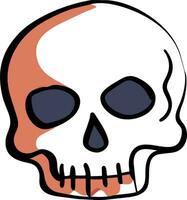 a cartoon skull design vector
