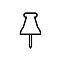 push pin icon design vector