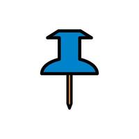 push pin icon design vector