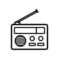 radio icono diseño vector tempate