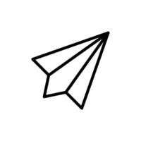 papel avión icono vector ilustración diseño