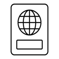 passport icon design vector