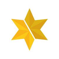 christmas star icon design vector template