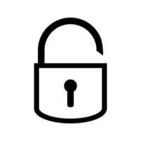 padlock icon design vector