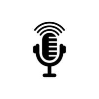 podcast icon design vector template