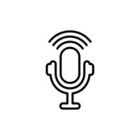 podcast icon design vector template