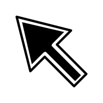 pointer arrow icon vector template