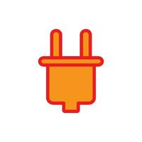 plug icon design vector