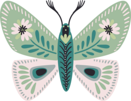 Ornamental butterfly. Illustration png