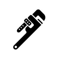 pipe wrench icon design vector